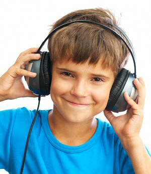 photo of boy wearing headphones, image 5